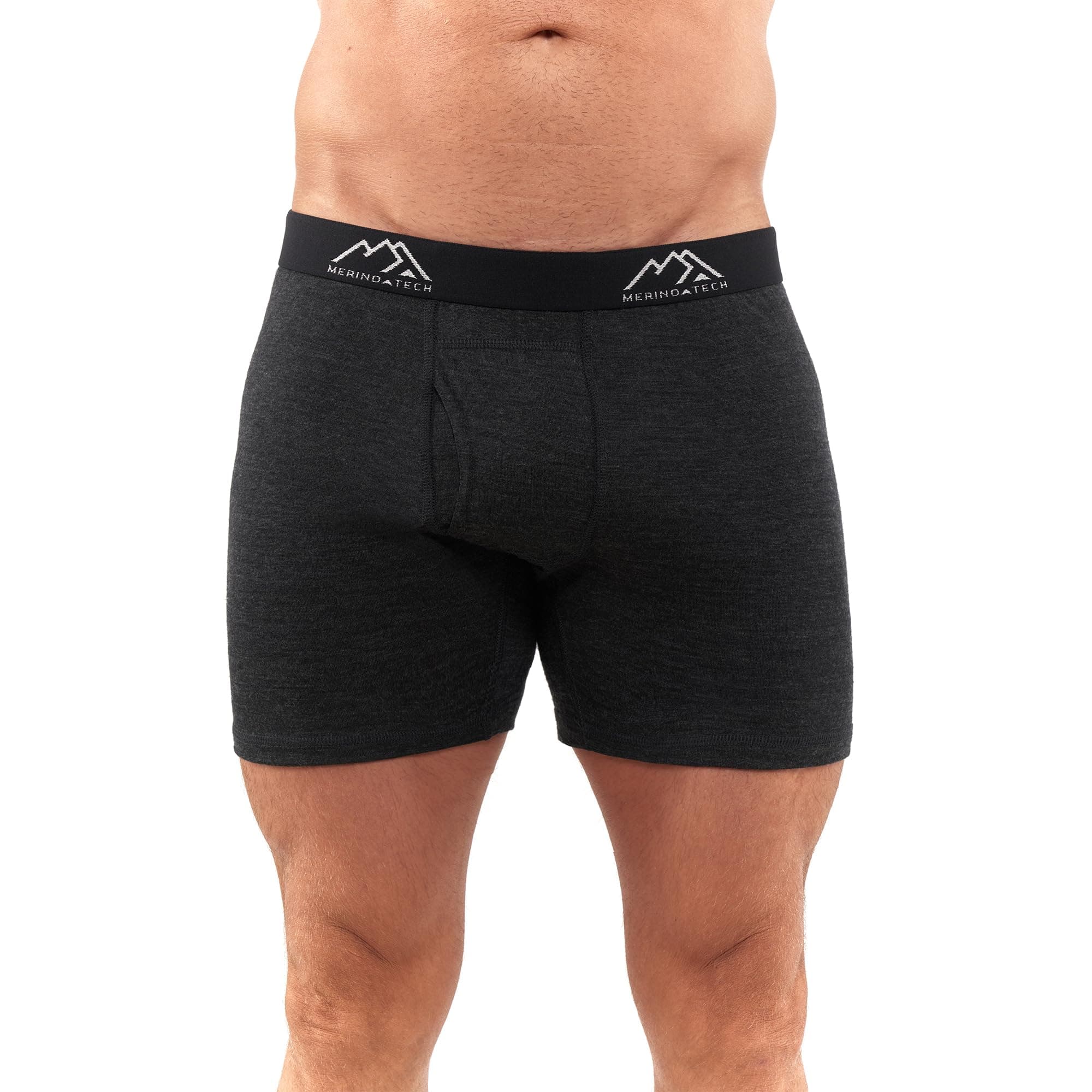 Merino.tech 100% Merino Unterwäsche Herren - Boxershorts Herren Merinowolle, Unterhosen Männer Atmungsaktiv, Geruchsfreie Und Feuchtigkeitsableitend