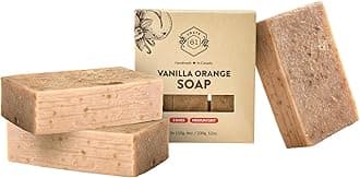 Crate 61 Vanilla Orange Soap 3 pack, 100% Vegan Cold Process, scented with premium essential oils, for men and women, face and body. ISO 9001 certified manufacturer