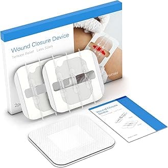 SEABIRD Emergency Wound Closure Device, Zipstitch Laceration Kit, Steri Strips Wound Closure Pack of 2, Painless Repair, Without Stitches, Adhesive Bandages for Wound Care & First Aid, White