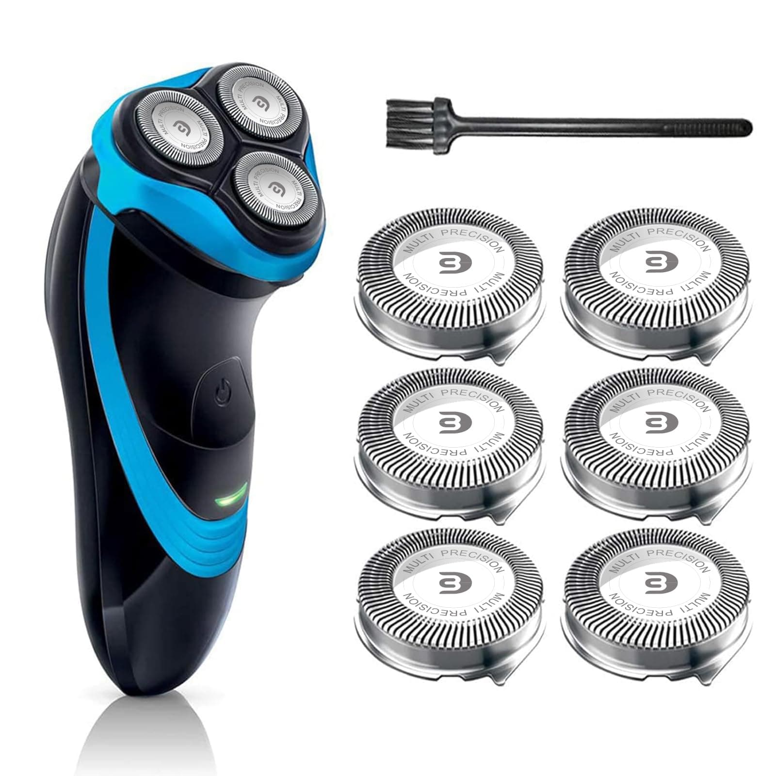 SH30 Replacement Heads for Philips Electric Shaver Series 1000, 2000, 3000 and S738 Click and Style with 9 Durable Sharp Blade, Easy Cut, 6 - Pack
