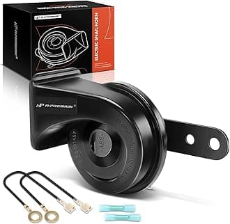Snail Horn High Universal Electric Horn - 12V 110dB - Compatible with most Passenger Cars, Commercial/Off-Road Vehicles, Gas Cars, Electric Cars, Motorcycles & Trucks, 80 mm