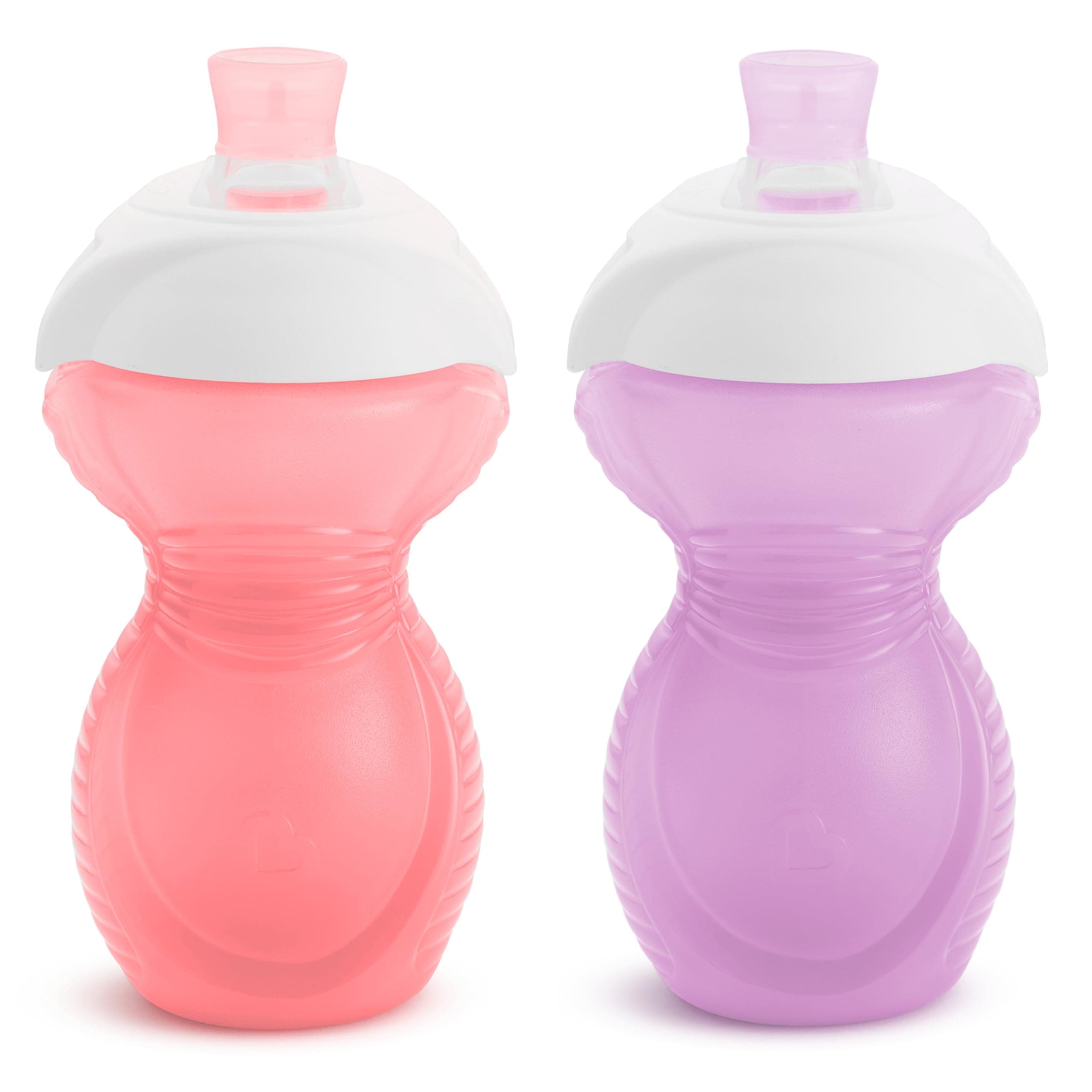 Munchkin® Click Lock™ Bite Proof Sippy Cup, 9 Ounce, 2 Pack, Pink/Purple