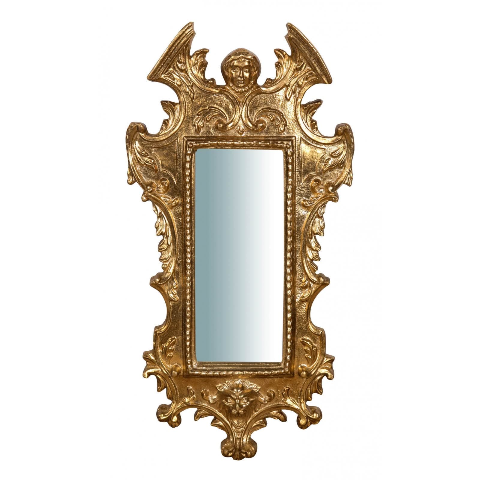 Biscottini Shabby Chic Wall Mirror 65 x 35 cm Decorative Wall Mirror Entrance Mirror