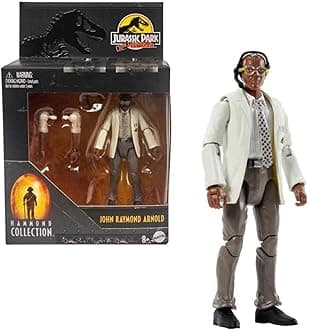 Jurassic World Jurassic Park Human Figure in Hammond Collection Ray Arnold, Premium Authentic Articulated Character Figure, 3.75 Inch Scale, Dinosaur Toy, HLP35