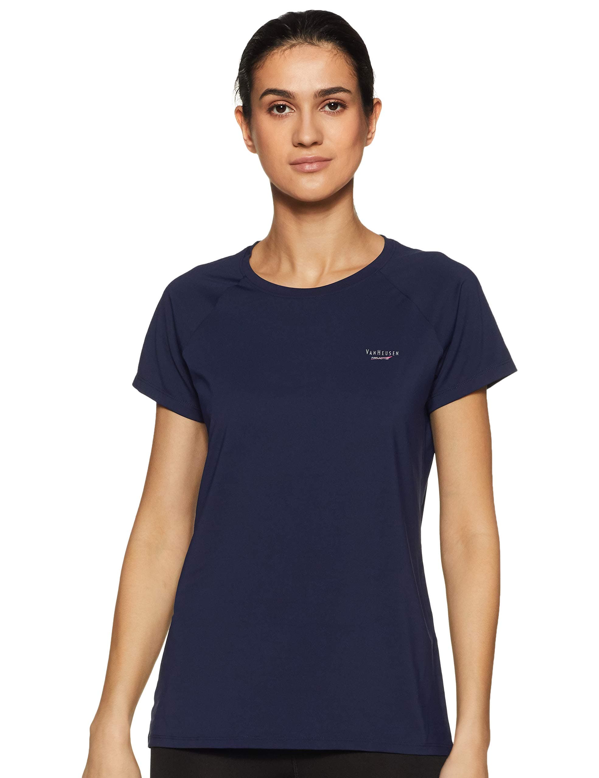 Women Proactive Regular Fit T-Shirt - Polyamide Elastane - Anti Bacterial, Round Neck, Quick Dry, Short Sleeve