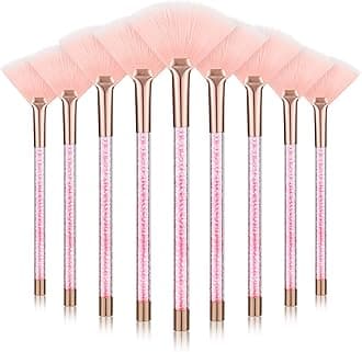 9 Pieces Facial Brushes Fan Mask Brushes, Soft Facial Applicator Brushes Tool...