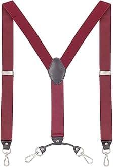 Men's Suspenders with Swivel Hooks and Adjustable Braces, Suitable for Heavy Duty, Big and Tall
