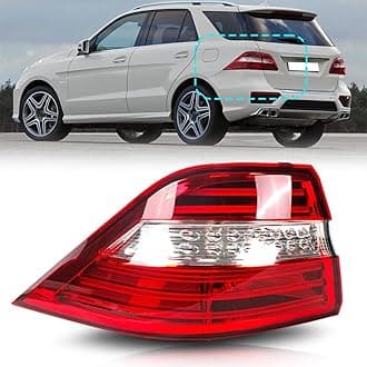 LED Tail Light Lamp Assembly W/Bulbs Suitable for Mercedes-Benz W166 ML350 ML550 2012 2013 2014 2015 | Replace for 1669063501 (Driver Side)