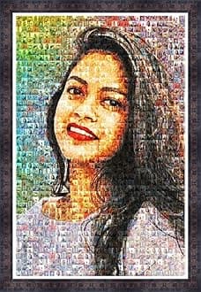 Personalized Mosaic Photo Frame 50 Photos, 12X10 Inch | Birthday Gift | Gift