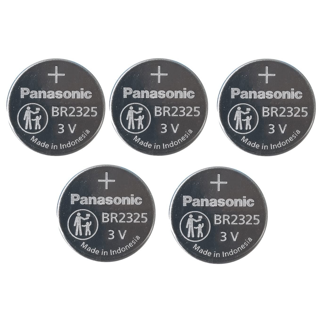 Panasonic BR2325 3V Coin Lithium Battery (5Pcs per Pack)