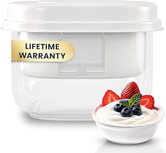 Ultimate Yogurt Strainer - Make Delicious, High Protein, Greek Yogurt - 70% Less Sugar & Lactose - Fine Mesh Nylon Greek Yogurt Maker - 100% BPA-Free & Dishwasher Safe with Large 2.3 Quart Capacity