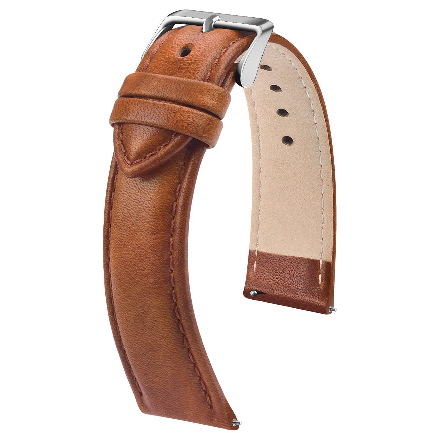 Watch Band, Quick Release Leather Watch Strap for Men Women, Replacement Bands Width 12mm 14mm 16mm 18mm 19mm 20mm 21mm 22mm 24mm