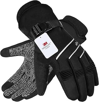 MOREOK Waterproof & Windproof -30°F Winter Gloves for Men/Women, 3M Thinsulate Thermal Gloves Touch Screen Warm Gloves for Skiing,Cycling,Motorcycle,Running