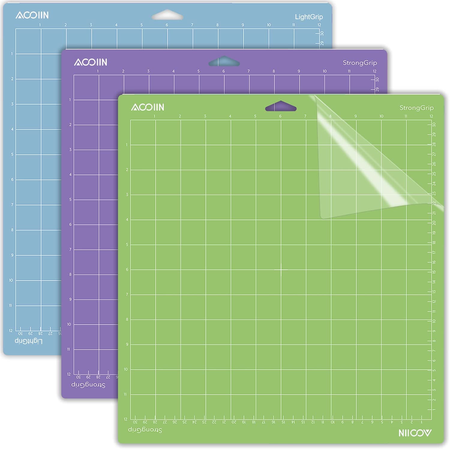 Cutting Mat for Cricut Explore One/Air/Air 2/Maker 3 Packs, 12x12 inches (Multicolor for Cricut, 12''x12'')