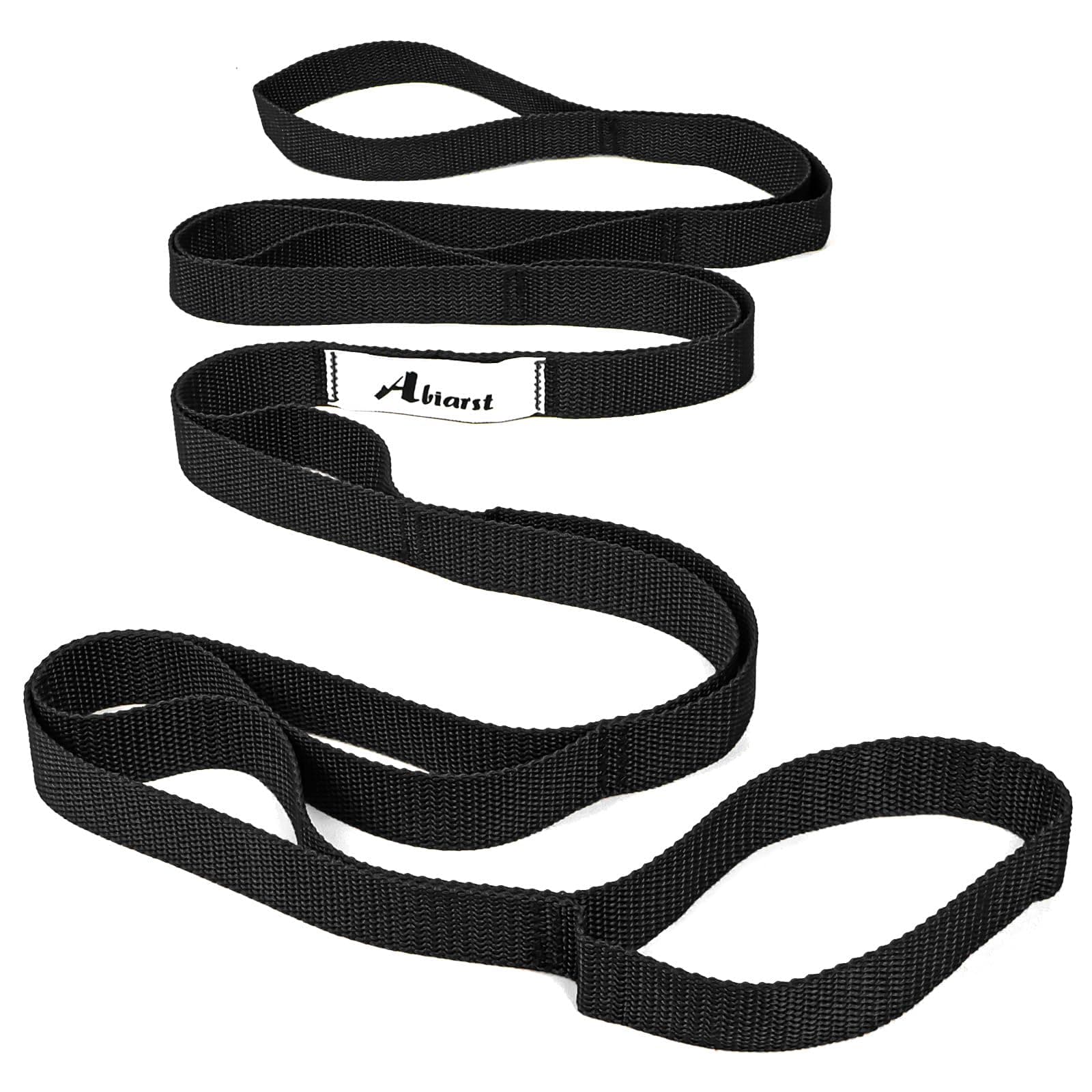 Stretching Strap Yoga Strap for Physical Therapy, 10 Loops Yoga Straps for Stretching, Non-Elastic Stretch Strap for Pilates, Flexibility, Exercise, Stretch Band for Women & Men