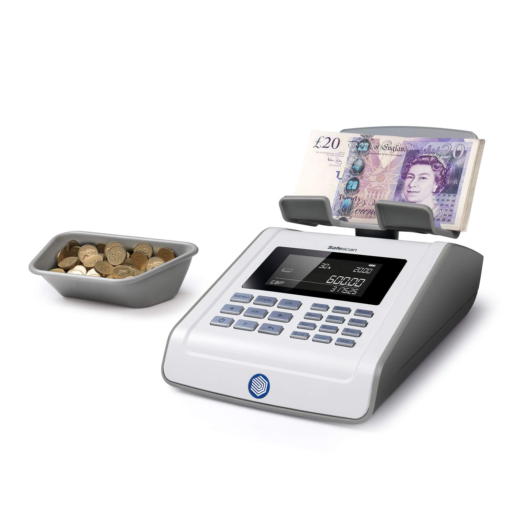 Safescan 6185 advanced money counting scale - note and coin counter