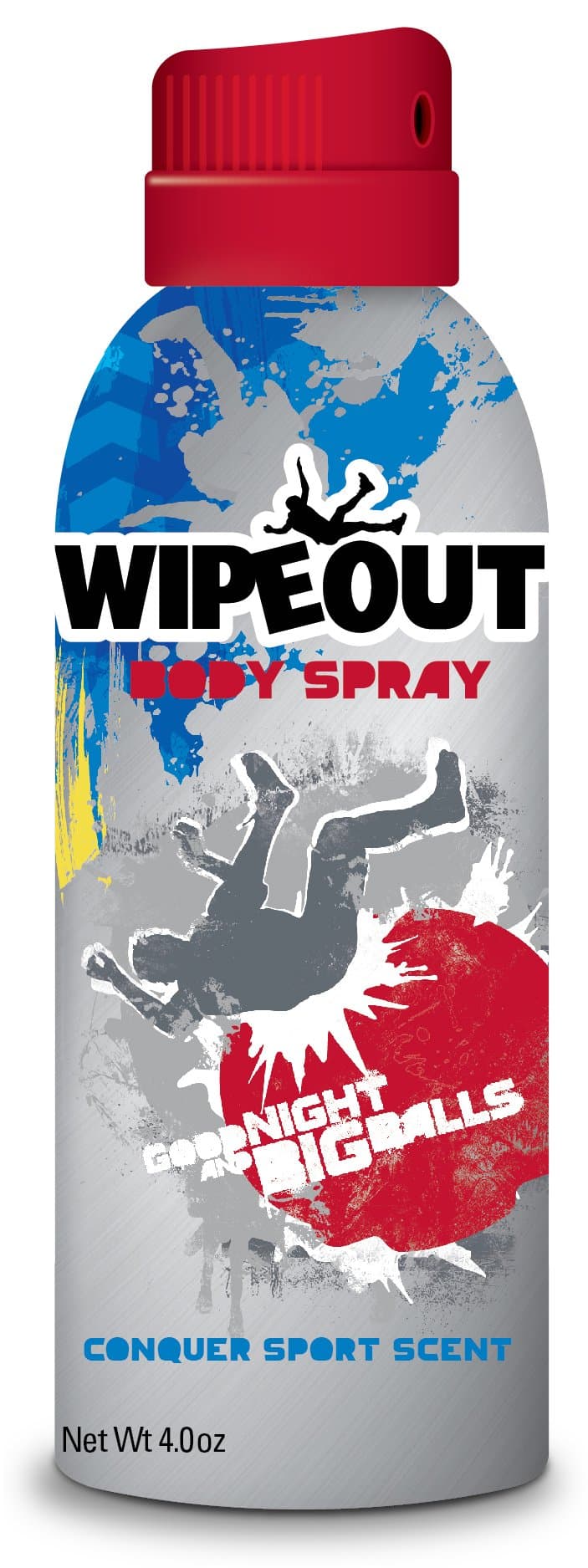 Wipeout Body Spray for Men, 4 Fluid Ounce