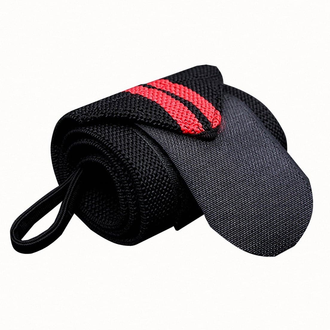 HeeLinB Sports Compression Wristbands, (1 Piece) Adjustable Wrist Support Bands Bandage Wrap Brace Tennis Squash Badminton Gym Weightlifting (Red)