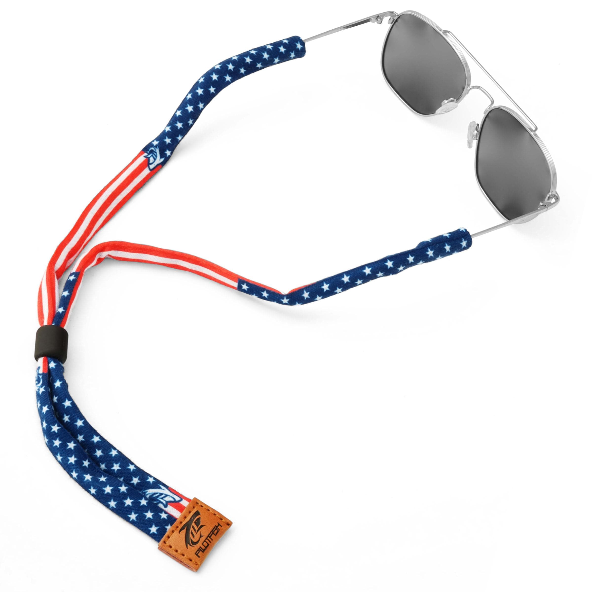 Pilotfish Premium Cotton Eyewear Retainer Sunglass Strap - Multiple Design Options - Soft & Durable Sunglass Holder