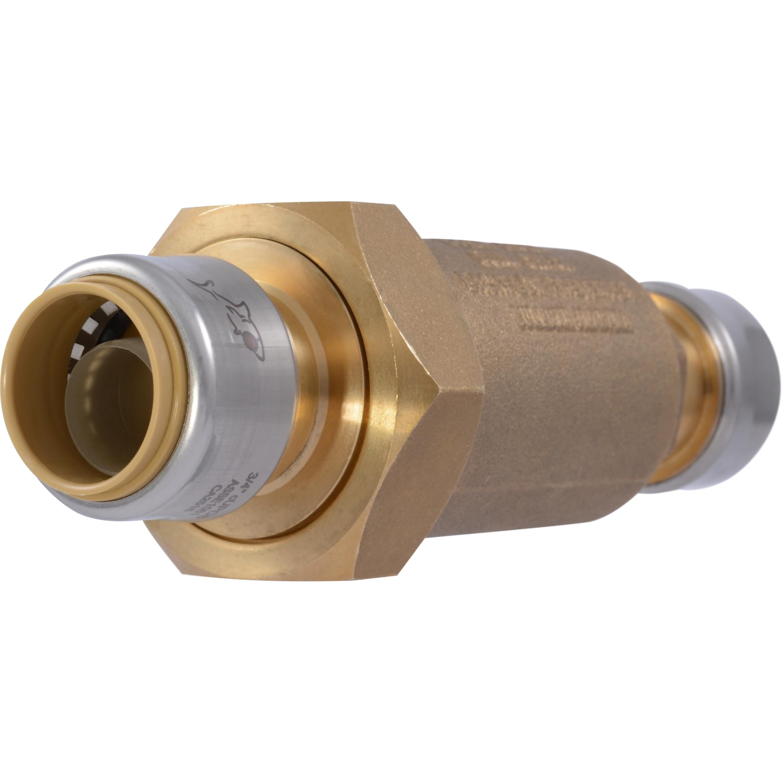 Cash Acme BF1 Dual Check Valve, 3/4 Inch Push to Connect, Compatible with SharkBite, BF13434SB