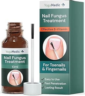 YOGAMEDICFungal Nail Cure for Toenails Extra Strong [No filing necessary] 10ml, Effective in 20 Seconds [Patented] – Anti Fungus Toe Nails Treatment – Antifungal Nail Care Clinically Tested Mix