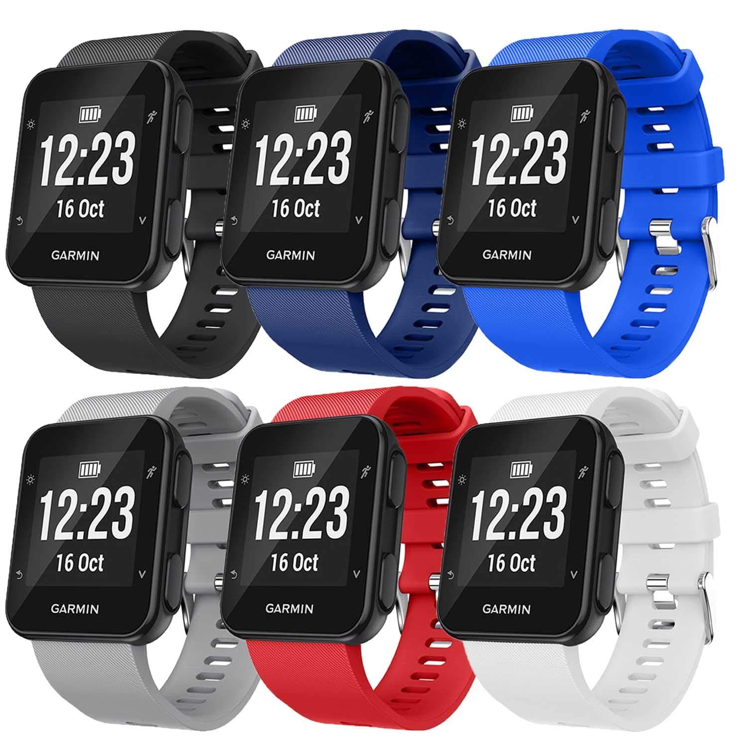 GVFM Band Compatible with Garmin Forerunner 35, Soft Silicone Replacement Watch Band Strap for Garmin Forerunner 35 Smart Watch