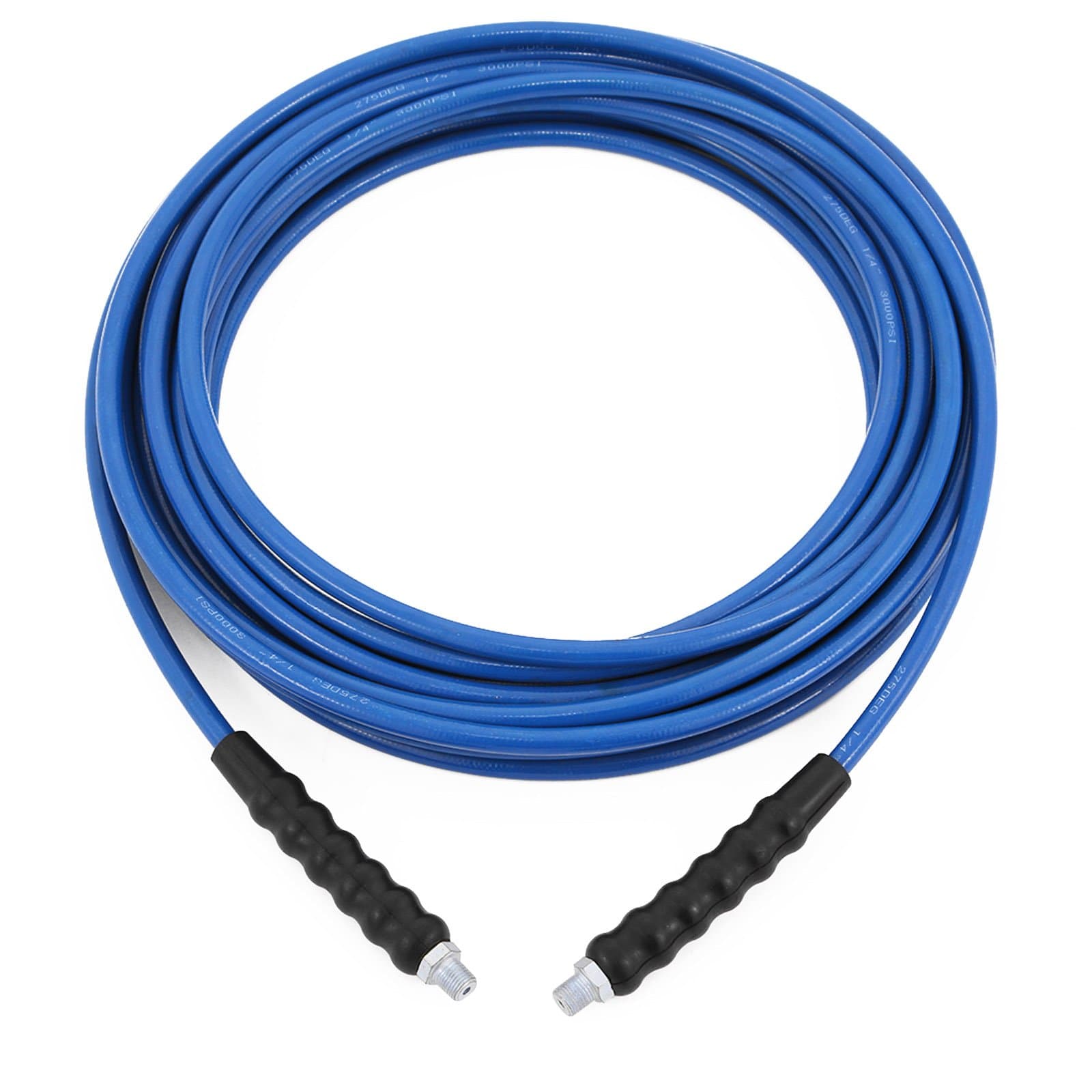 ShunLight Carpet Cleaning Solution Hose 1/4 Inch 50ft Blue Solution Line Hose High Pressure High Heat Solution Hose