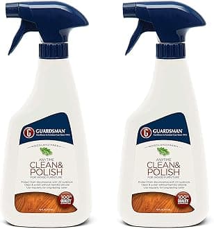Guardsman Clean & Polish For Wood Furniture - Woodland Fresh - 16 oz Spray - Silicone Free, UV Protection - 2 Pack