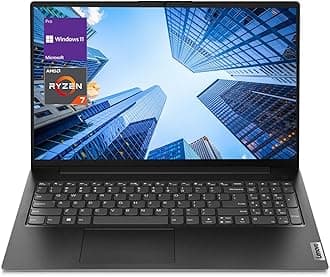 Lenovo V-Series V15 Business Laptop, 15.6" FHD Display, AMD Ryzen 7 7730U, 40GB RAM, 2TB SSD, Numeric Keypad, HDMI, RJ45, Webcam, Wi-Fi, Windows 11 Pro, Black