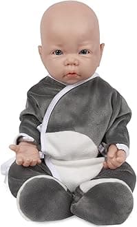 17 inch Silicone Baby Dolls Boy Weighted 5.21 lb,[NOT Vinyl],Silicone Full Body Reborn Realistic Lifelike Newborn Real Life Soft Babies with Feeding Kit & Gift Box for Kids Age 3+