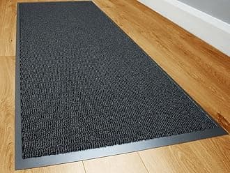 Dirt Stopper Carpet Runner 80cm x 200cm Charcoal/Black Rugs Barrier Mat Doormat Non-Slip Rubber Back For Home Hallway Office Kitchen Door Mats || POLYPROPYLENE PILE