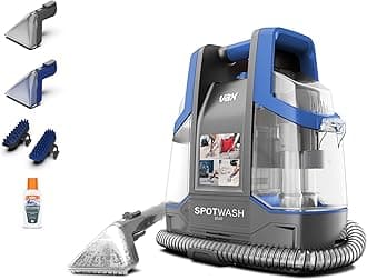 SpotWash Duo Spot Cleaner, For Stains, Spills & Pet Messes, Suitable for Car, Sofa, Upholstery, Compact, Handheld Cleaning Machine Includes Pet Tool & Vax 250ml Solution, CDCW-CSXA.