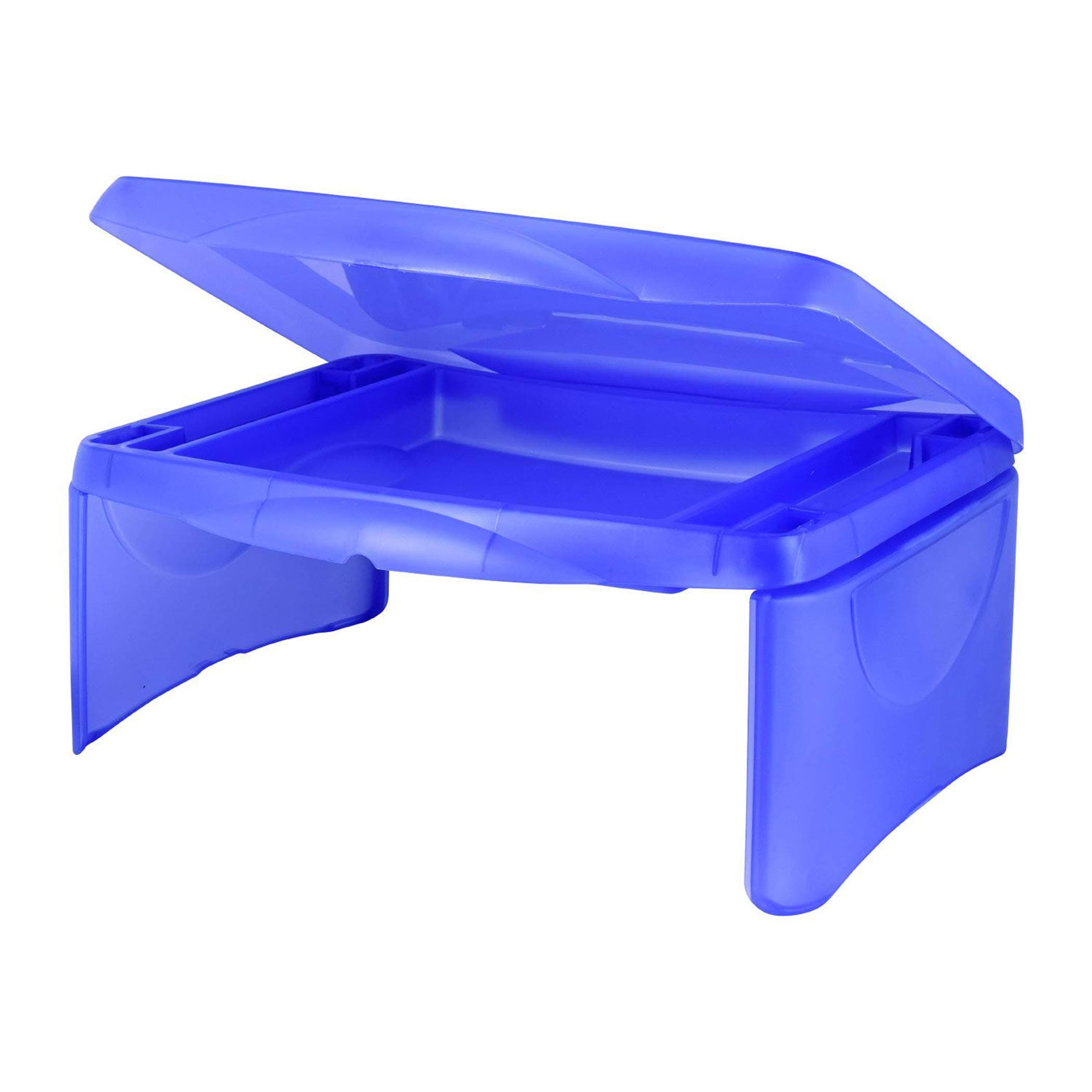 Dial Industries 706FB Deluxe Folding Lap Desk Tray, Blue, 18inx13inx7-1/2in