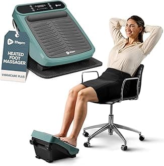 Foot Massager for Neuropathy - Relaxing Calf and Foot Therapy with Heat Option for Maximum Soothing Relief - Massager for Blood Circulation and Revitalization