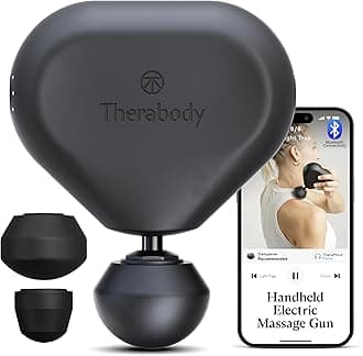 Mini (3rd Generation) by Therabody – Ultra-Portable Massage Gun and Travel Essential for Fast, Effective Pain and Tension Relief Anywhere (Black)