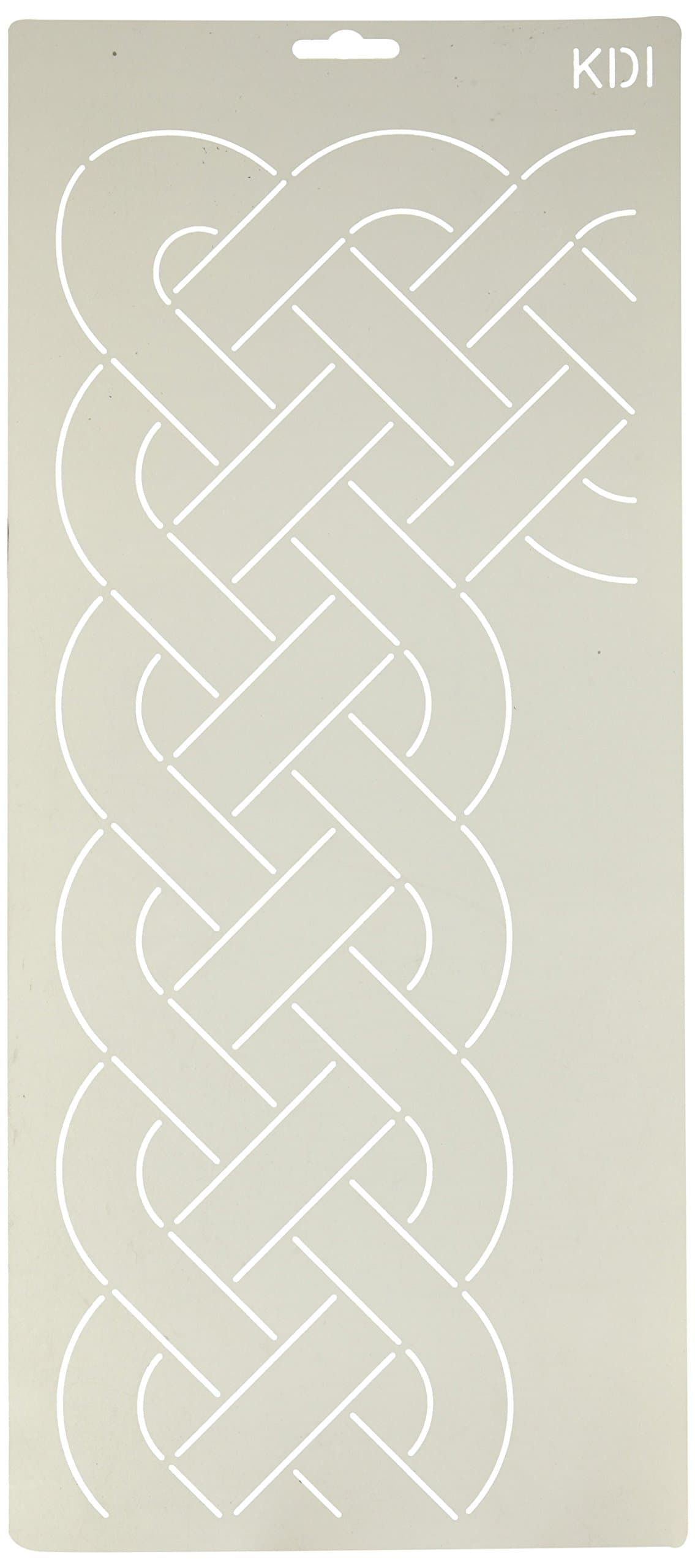 Quilting Creations Cable Border and Corner Quilt Stencil, 5-1/4"