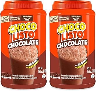 - Chocolisto Instant Chocolate Powder Drink Mix | Delicious Chocolate Drink | Nutritious Breakfast | 35.2 Oz (Pack of 2)