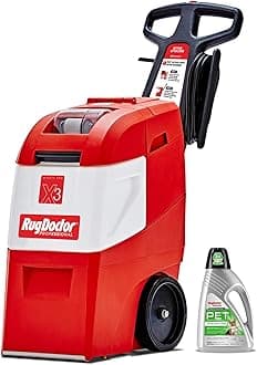 Mighty Pro X3 Commercial Carpet Cleaner, Large Red Pet Pack