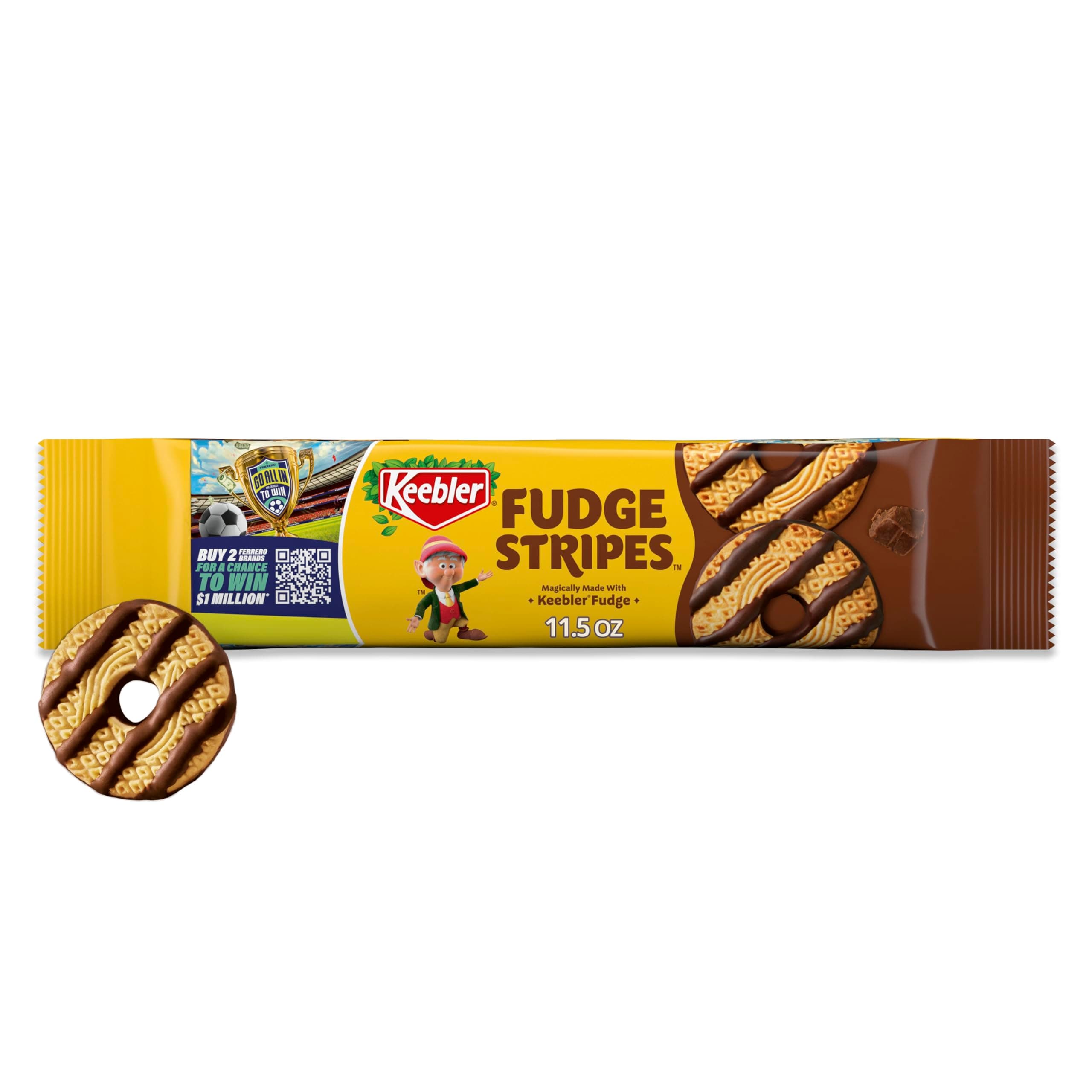 Fudge Stripes Cookies, Original, 11.5oz