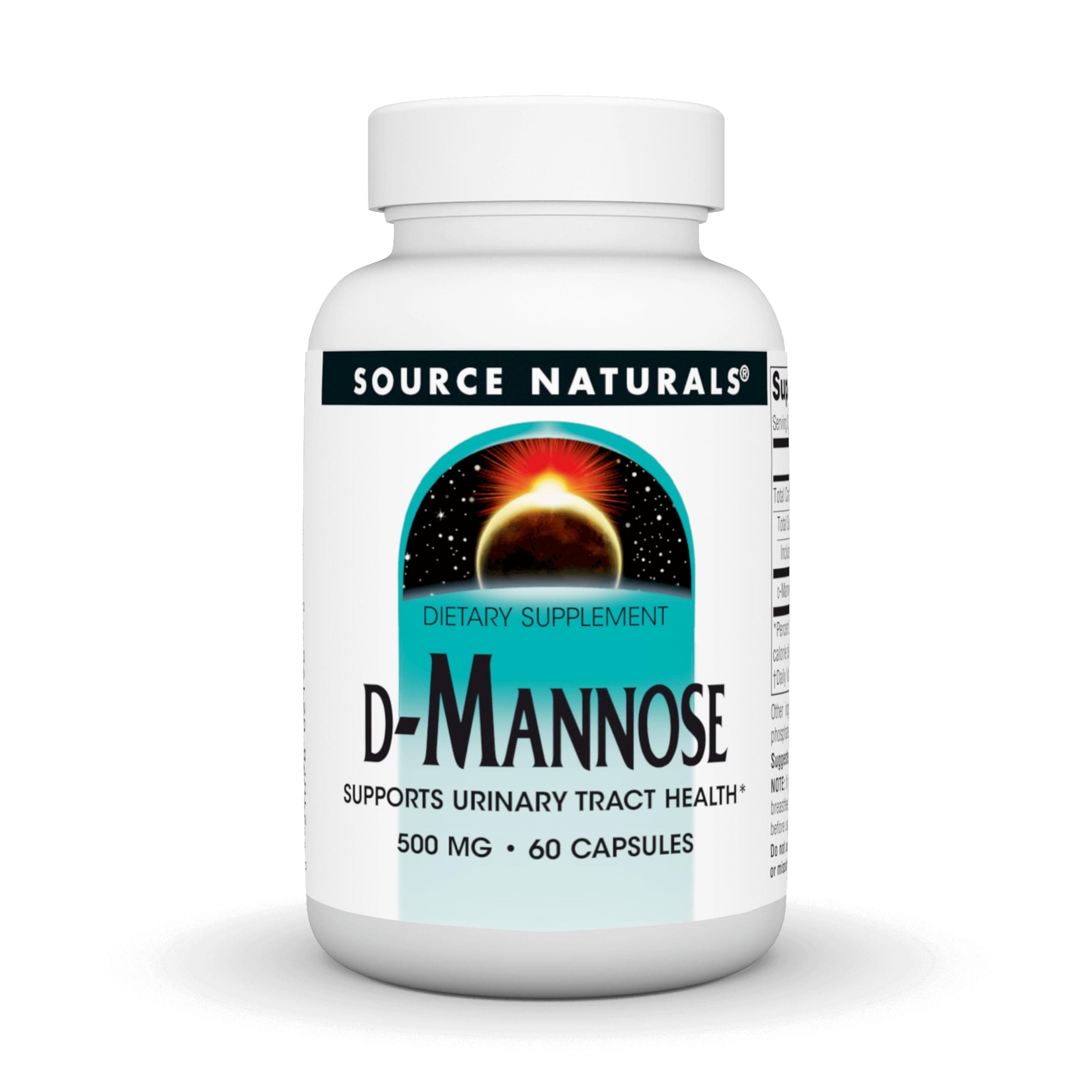 D Mannose 500 Mg. 60 Capsules 120127
