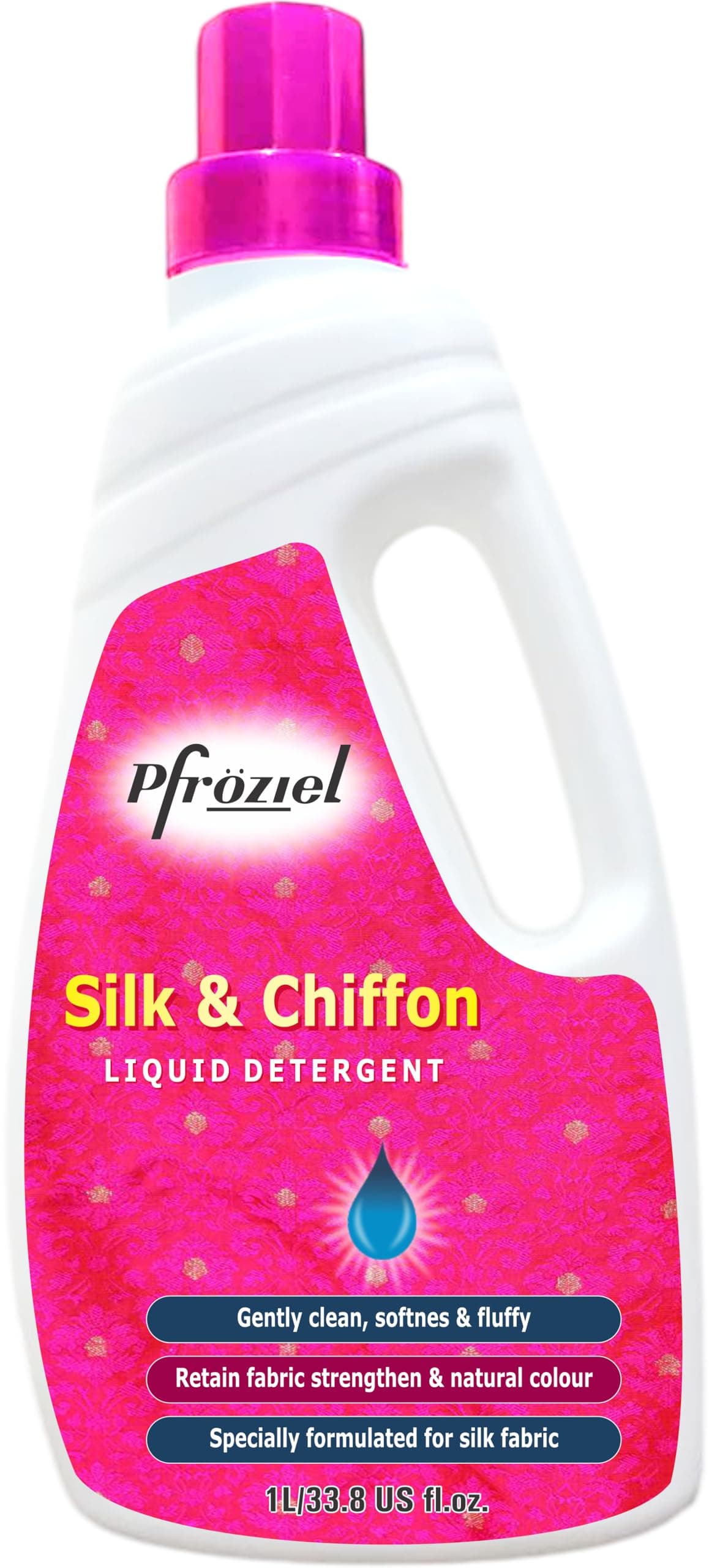 Silk and Chiffon Liquid Detergent,maintain shine & protect colour, No Harmful chemical, 1 Liter (1)
