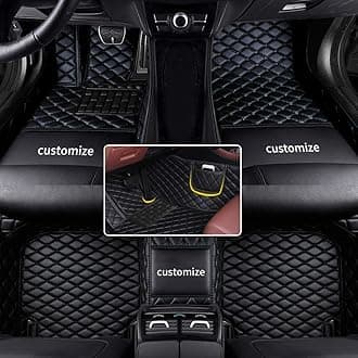 car Floor Mats fit for Toyota RAV4 1999-2025 Custom Style Luxury Leather All Weather Protection Floor Liners Black-Color