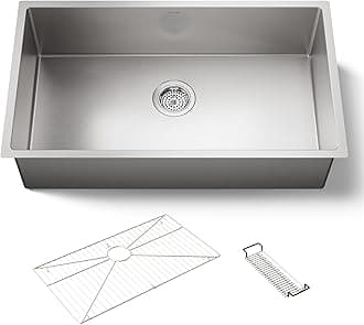 Kohler k-5285 Strive 32" Single Basin Undermount 16-gauge Stainless Steel Kitche, 36 K-5285-NA 1