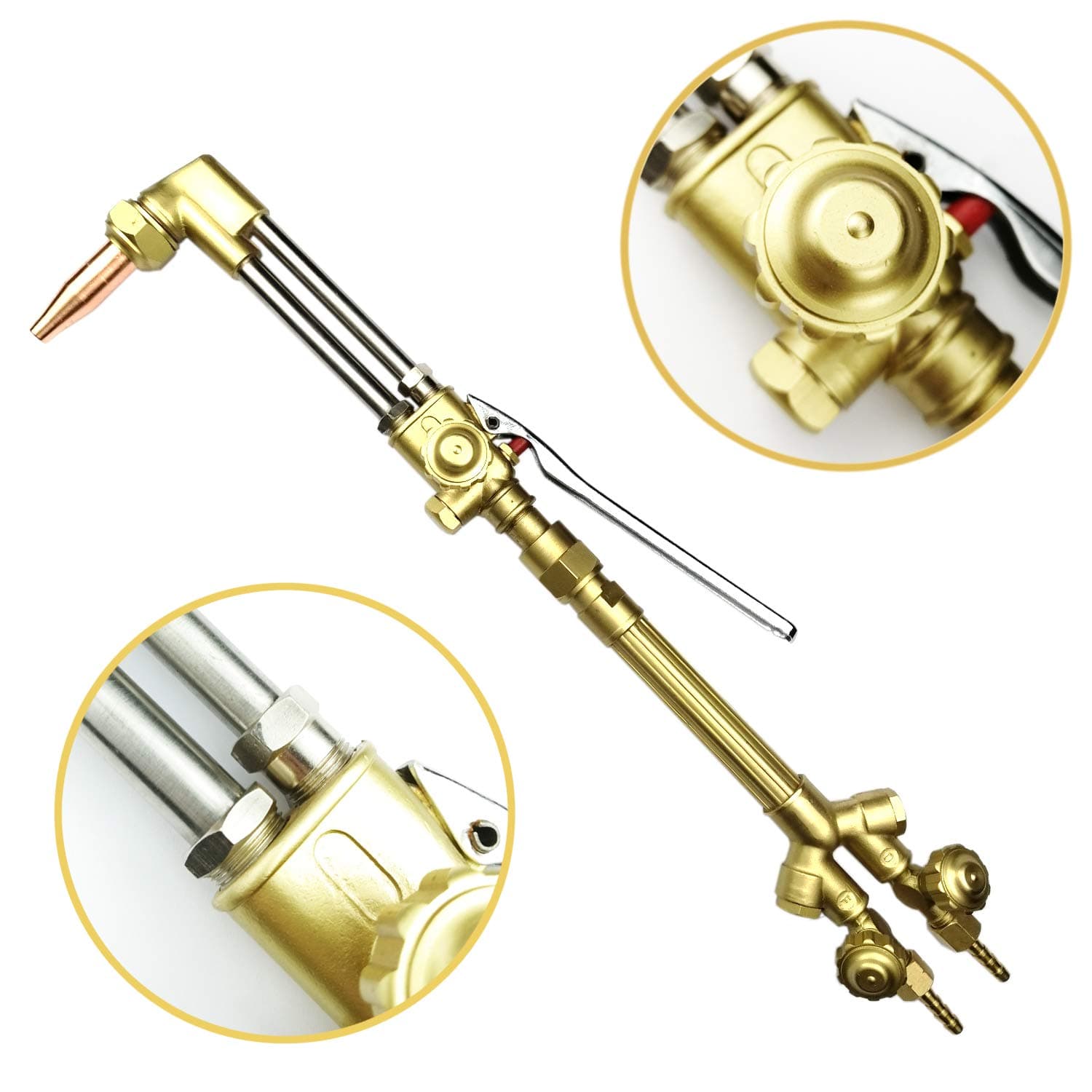 Heavy Duty Cutting Torch, Acetylene Oxygen Cutting Tools,Welding Cutting Torch Kit,Professional Tool Set,Victor Type Torch,300 Series