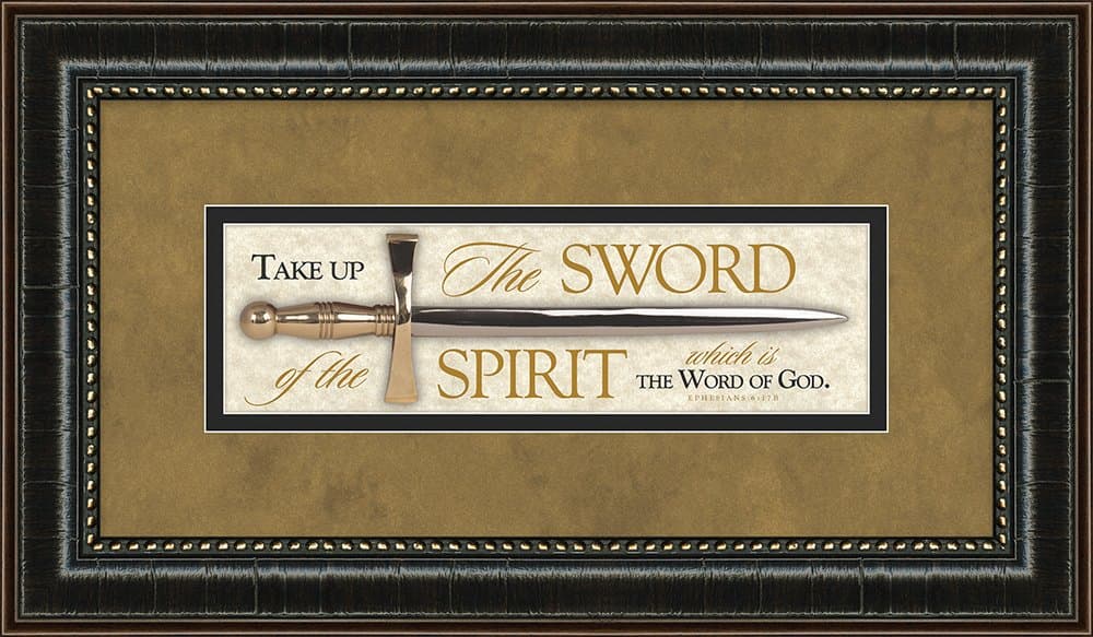 6" x 12" x 0.5" Spirit Mini Sword Framed Art