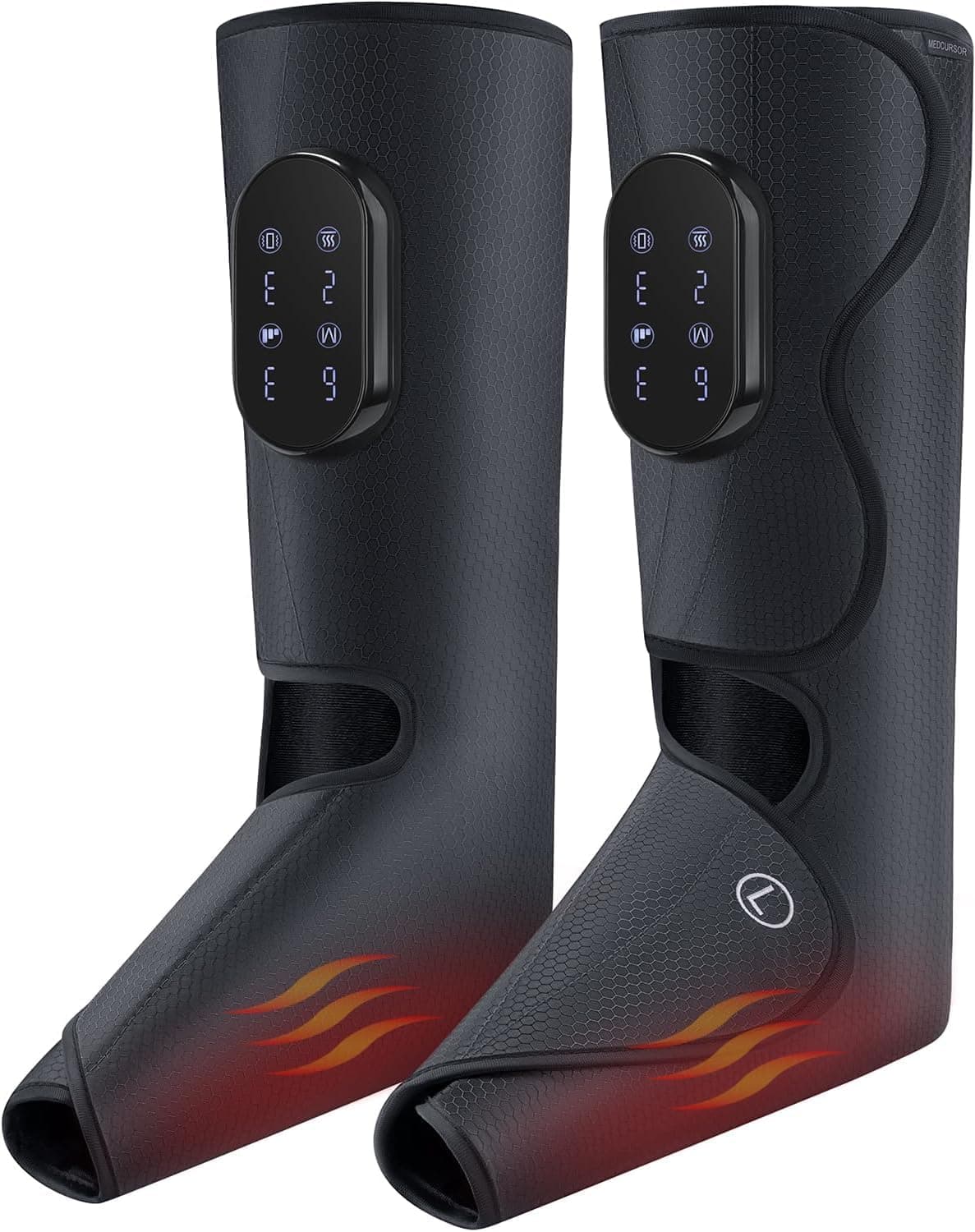 Medcursor Air Compression Leg Massager, Calf and Foot Massager for Circulation and Swelling Relief, Adjustable Massage Boots for Home Office Use - 3 Modes, 3 Intensities, 2 Timers, No Heat 1 Pack