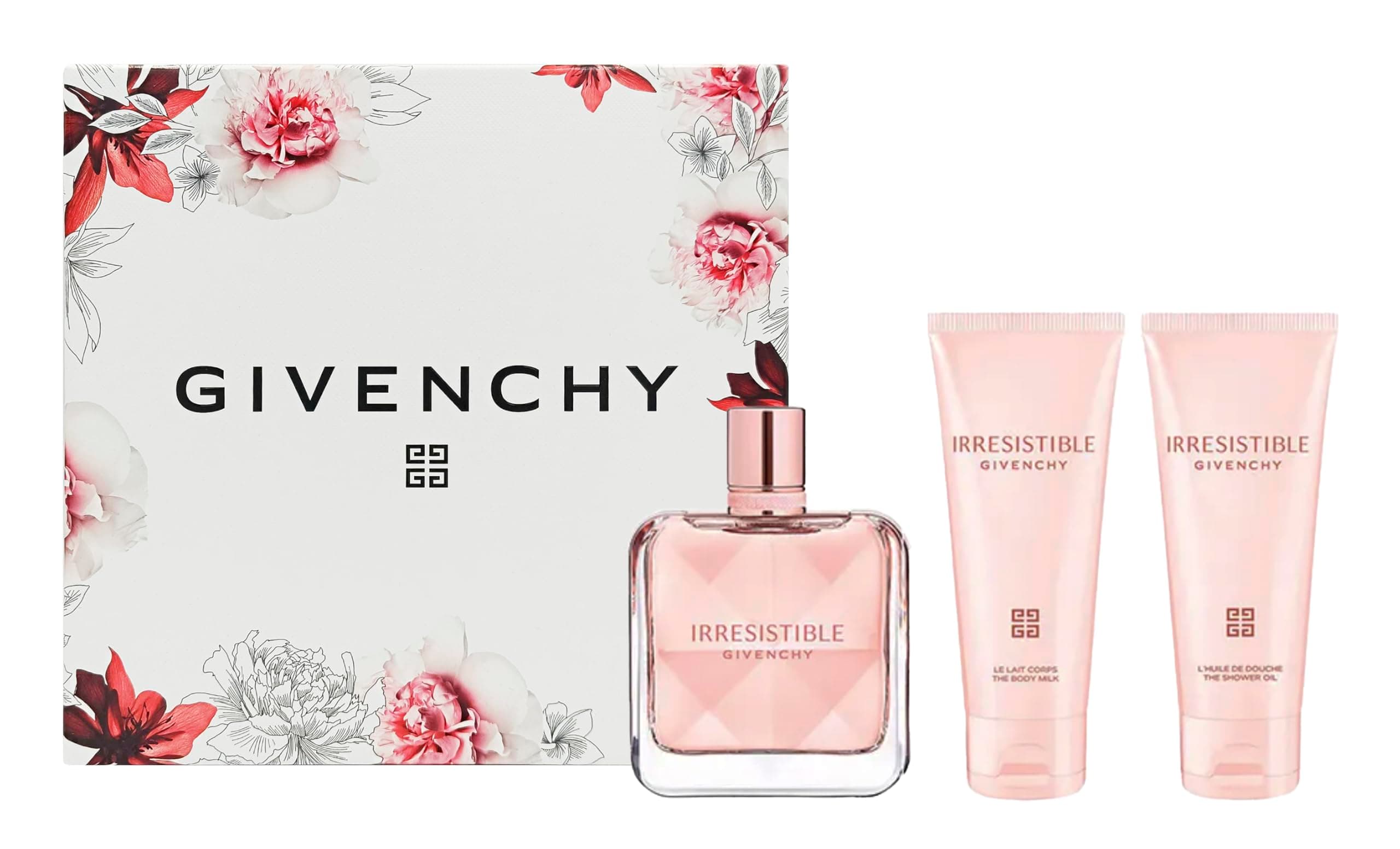 Irresistible by Givenchy for Women - 3 Pc Gift Set 2.7oz EDP Spray, 2.5oz Body Milk, 2.5oz Shower Oil