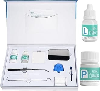 - HM Zinc Oxide Eugenol Dental Cement Kit | Super Adhesive | Instant Tooth Repair, Cap, Crown & Bridge Filling | DIY, Self Curing, Sturdy & High Strength |Universal Shade| Emergency Dental Care | 1 Box