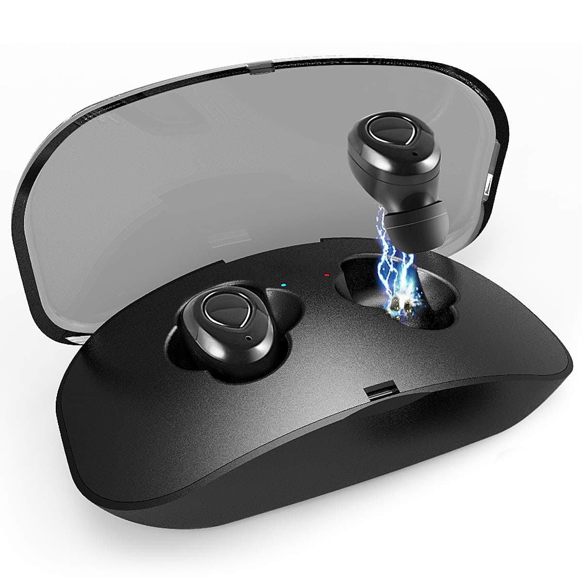 Wireless Earbuds True, 3D Stereo Sound Headphones Touch Control Wireless Sport Earbud, Black