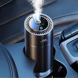 Smart Car Air Fresheners, New Smell Experience By Ultrasonic mist, Auto On/Off, Natural Fragrance Lasts for 4 Months, Adjustable, Built-in Battery Car freshener